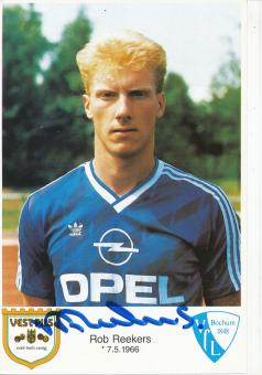 Rob Reekers  1986/1987  VFL Bochum  Fußball Autogrammkarte original signiert 
