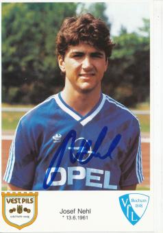 Josef Nehl  1986/1987  VFL Bochum  Fußball Autogrammkarte original signiert 
