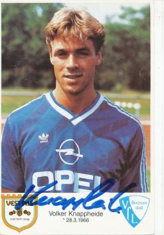 Volker Knappheide  1986/1987  VFL Bochum  Fußball Autogrammkarte original signiert 
