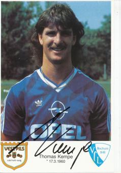 Thomas Kempe  1986/1987  VFL Bochum  Fußball Autogrammkarte original signiert 