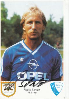 Frank Schulz  1986/1987  VFL Bochum  Fußball Autogrammkarte original signiert 