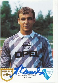 Andreas Wessels  1986/1987  VFL Bochum  Fußball Autogrammkarte original signiert 
