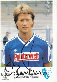 Siegfried Bönighausen  1985/1986  VFL Bochum  Fußball Autogrammkarte original signiert 