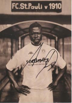 Adamu Yakubu  2001/2002  FC St.Pauli  Fußball Autogrammkarte original signiert 