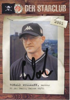 Ronald Wollmann  2001/2002  FC St.Pauli  Fußball Autogrammkarte original signiert 