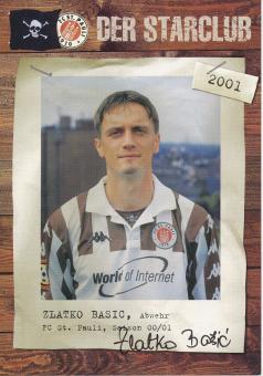 Zlatko Basic   2001/2002  FC St.Pauli  Fußball Autogrammkarte original signiert 