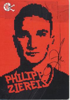 Philipp Ziereis   2016/2017  FC St.Pauli  Fußball Autogrammkarte original signiert 