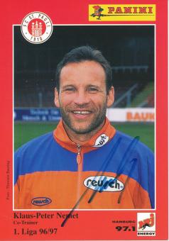 Klaus Peter Nemet  1996/1997  FC St.Pauli  Fußball Autogrammkarte original signiert 