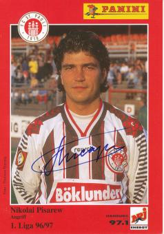 Nikolai Pisarew  1996/1997  FC St.Pauli  Fußball Autogrammkarte original signiert 