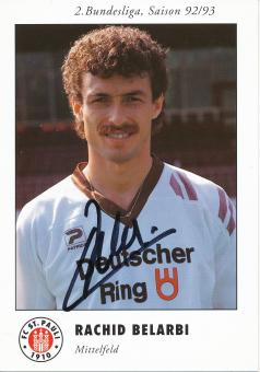 Rachid Belarbi  1992/1993  FC St.Pauli  Fußball Autogrammkarte original signiert 