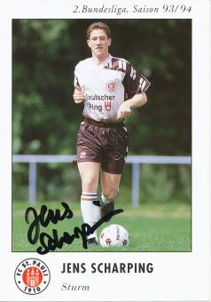 Jens Scharping  1993/1994  FC St.Pauli  Fußball Autogrammkarte original signiert 