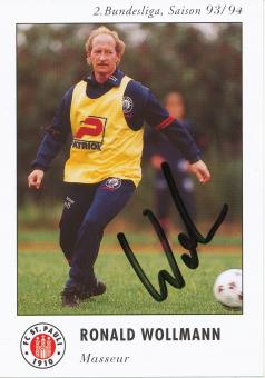 Roland Wollmann  1993/1994  FC St.Pauli  Fußball Autogrammkarte original signiert 