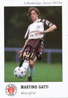 Martino Gatti  1993/1994  FC St.Pauli  Fußball Autogrammkarte original signiert 