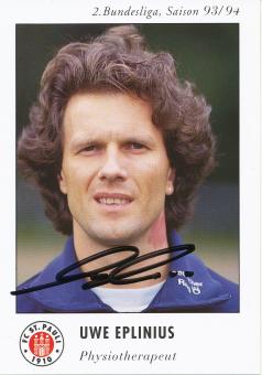 Uwe Eplinius  1993/1994  FC St.Pauli  Fußball Autogrammkarte original signiert 