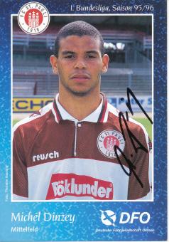 Michel Dinzey  1995/1996  FC St.Pauli  Fußball Autogrammkarte original signiert 