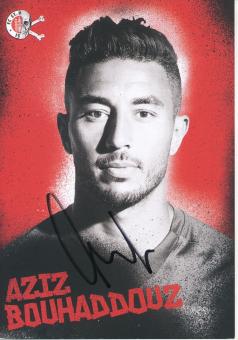 Aziz Bouhaddouz  2017/2018  FC St.Pauli  Fußball Autogrammkarte original signiert 