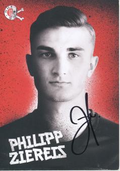 Philipp Ziereis  2017/2018  FC St.Pauli  Fußball Autogrammkarte original signiert 