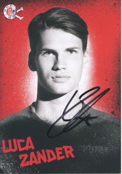 Luca Zander  2017/2018  FC St.Pauli  Fußball Autogrammkarte original signiert 
