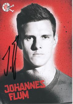 Johannes Flum  2017/2018  FC St.Pauli  Fußball Autogrammkarte original signiert 