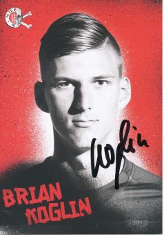 Brian Koglin  2017/2018  FC St.Pauli  Fußball Autogrammkarte original signiert 