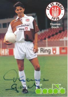 Thomas Goch   1991/1992  FC St.Pauli  Fußball Autogrammkarte original signiert 