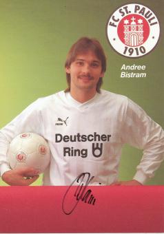 Andree Bistram  1989/1990  FC St.Pauli  Fußball Autogrammkarte original signiert 