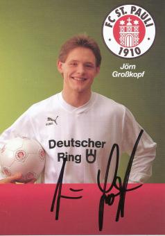 Jörn Großkopf  1989/1990  FC St.Pauli  Fußball Autogrammkarte original signiert 