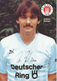 Andree Bistram  1988/1989  FC St.Pauli  Fußball Autogrammkarte original signiert 