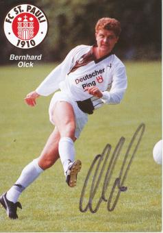 Bernhard Olck  1990/1991  FC St.Pauli  Fußball Autogrammkarte original signiert 