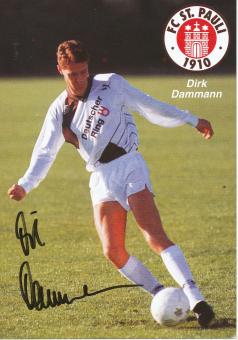 Dirk Dammann  1990/1991  FC St.Pauli  Fußball Autogrammkarte original signiert 