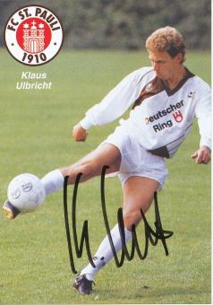 Klaus Ulbricht  1990/1991  FC St.Pauli  Fußball Autogrammkarte original signiert 