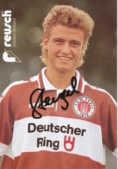Johann Stenzel  1994/1995  FC St.Pauli  Fußball Autogrammkarte original signiert 