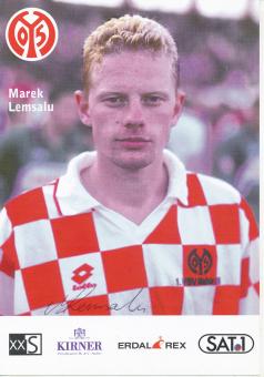 Marek Lemsalu  1996/1997   FSV Mainz 05  Fußball Autogrammkarte original signiert 