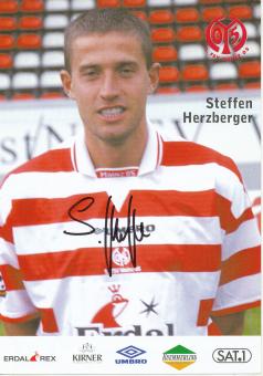 Steffen Herzberger   1999/2000   FSV Mainz 05  Fußball Autogrammkarte original signiert 
