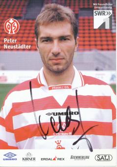 Peter Neustädter   FSV Mainz 05  Fußball Autogrammkarte original signiert 