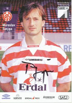 Miroslav Tanjga   FSV Mainz 05  Fußball Autogrammkarte original signiert 
