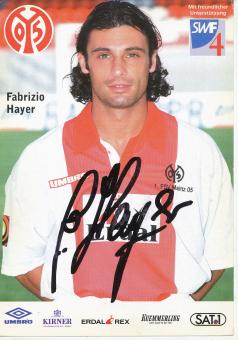 Fabrizio Hayer  1997/1998   FSV Mainz 05  Fußball Autogrammkarte original signiert 