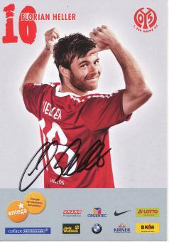 Florian Heller  2010/2011   FSV Mainz 05  Fußball Autogrammkarte original signiert 