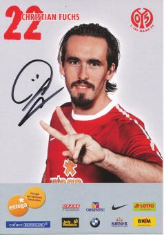 Christian Fuchs  2010/2011   FSV Mainz 05  Fußball Autogrammkarte original signiert 