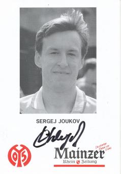 Sergej Joukov  1995/1996  FSV Mainz 05  Fußball Autogrammkarte original signiert 