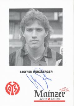 Steffen Herzberger  1992/1993  FSV Mainz 05  Fußball Autogrammkarte original signiert 