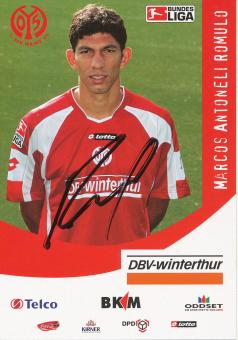 Marcos Antoneli Romulo  2005/2006  FSV Mainz 05  Fußball Autogrammkarte original signiert 