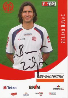 Zeljko Buvac  2005/2006  FSV Mainz 05  Fußball Autogrammkarte original signiert 
