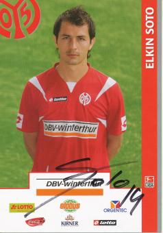 Elkin Soto   2007/2008  FSV Mainz 05  Fußball Autogrammkarte original signiert 