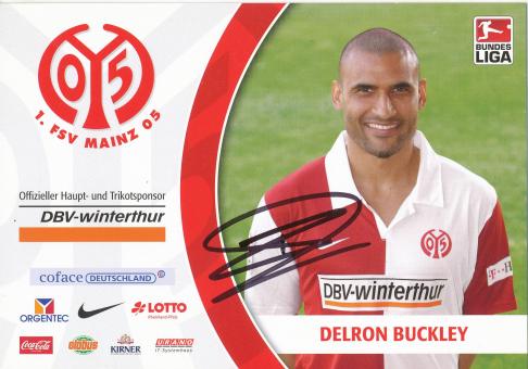 Delron Buckley   2008/2009  FSV Mainz 05  Fußball Autogrammkarte original signiert 