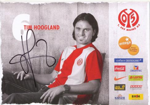 Tim Hoogland   2009/2010  FSV Mainz 05  Fußball Autogrammkarte original signiert 