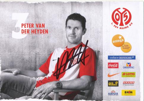 Peter van der Heyden   2009/2010  FSV Mainz 05  Fußball Autogrammkarte original signiert 
