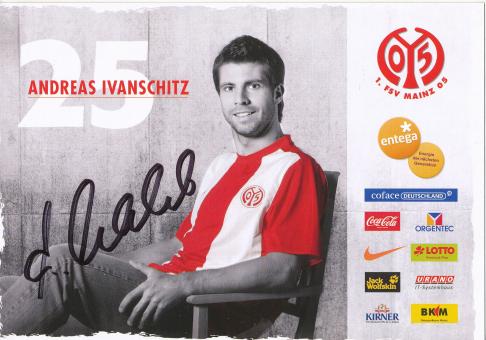 Andreas Ivanschitz   2009/2010  FSV Mainz 05  Fußball Autogrammkarte original signiert 