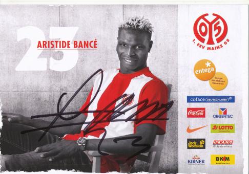Aristide Bance   2009/2010  FSV Mainz 05  Fußball Autogrammkarte original signiert 