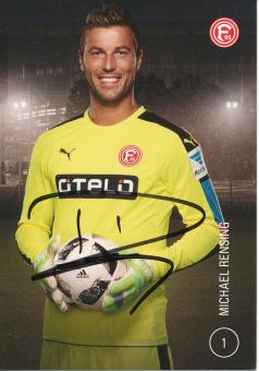 Michael Rensing  2015/2016  Fortuna Düsseldorf  Fußball Autogrammkarte original signiert 